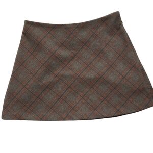 Princess Polly Checkered Mini Skirt - Brown and Gray